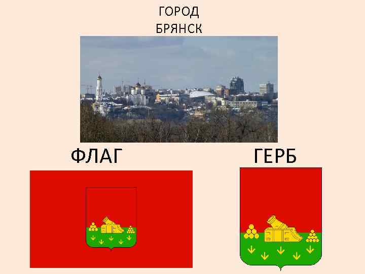 ГОРОД БРЯНСК ФЛАГ ГЕРБ 
