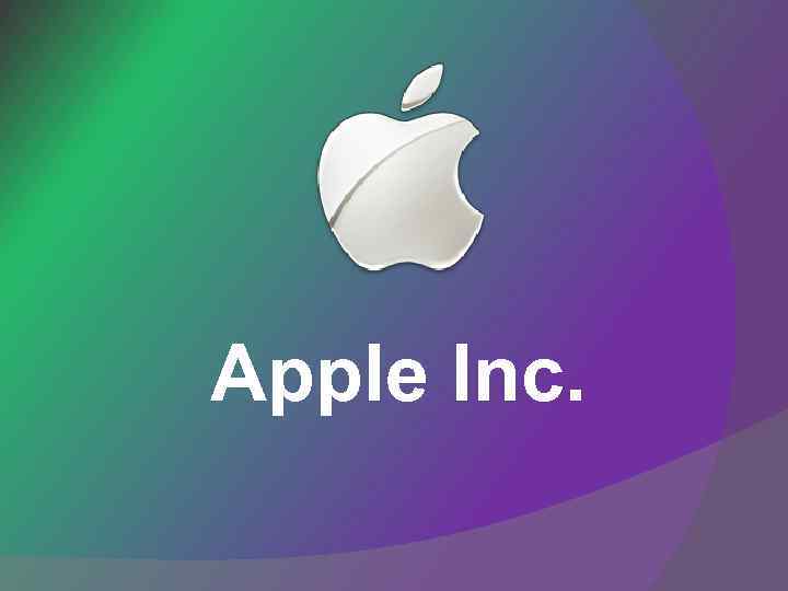 Apple Inc. 