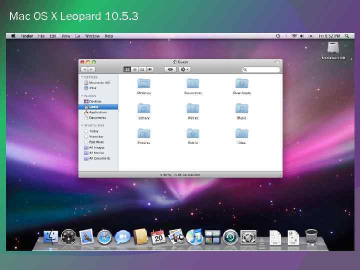 Mac OS X Leopard 10. 5. 3 