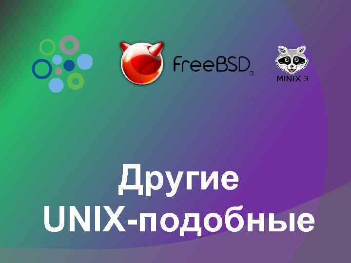 Другие UNIX-подобные 