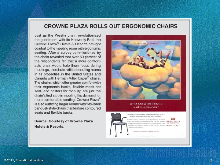 © 2011, Educational Institute 17 