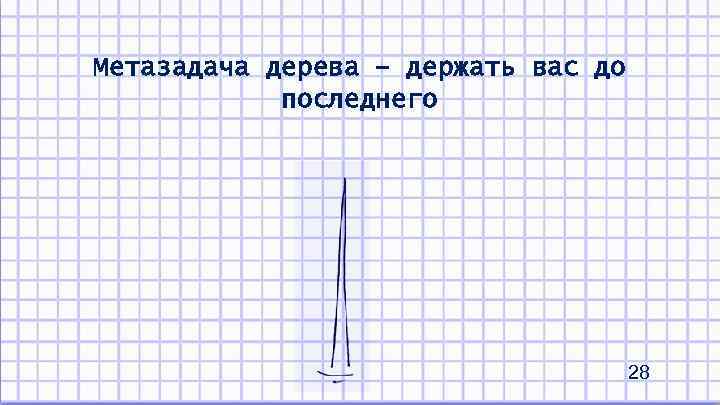 Метазадача дерева – держать вас до последнего 28 