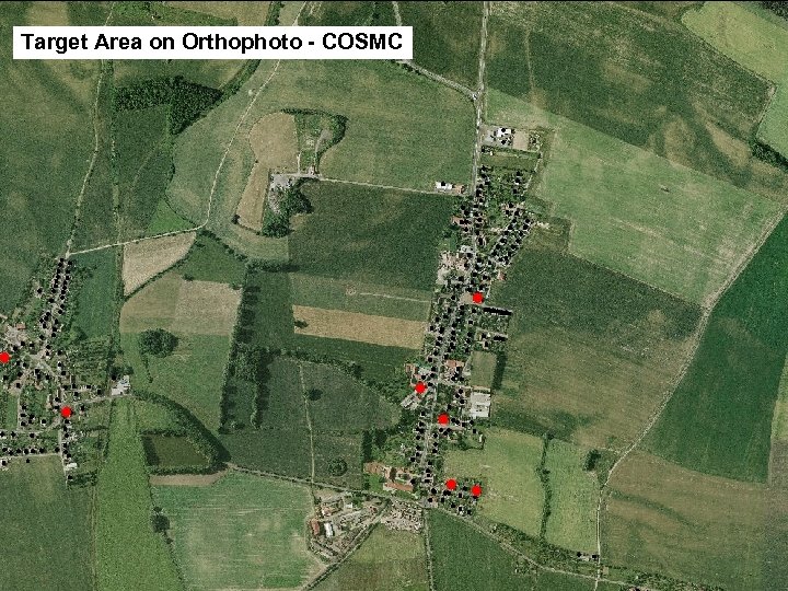 Target Area on Orthophoto - COSMC CZECH STATISTICAL OFFICE Na padesátém 81, CZ -