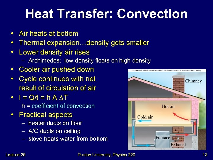 Heat Transfer: Convection • Air heats at bottom • Thermal expansion…density gets smaller •