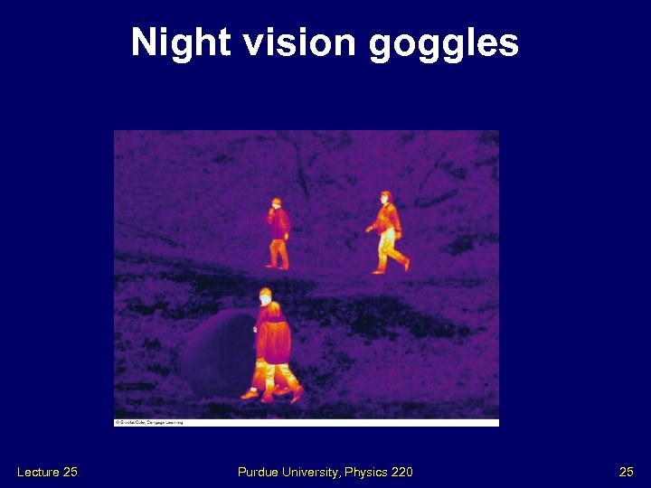 Night vision goggles Lecture 25 Purdue University, Physics 220 25 
