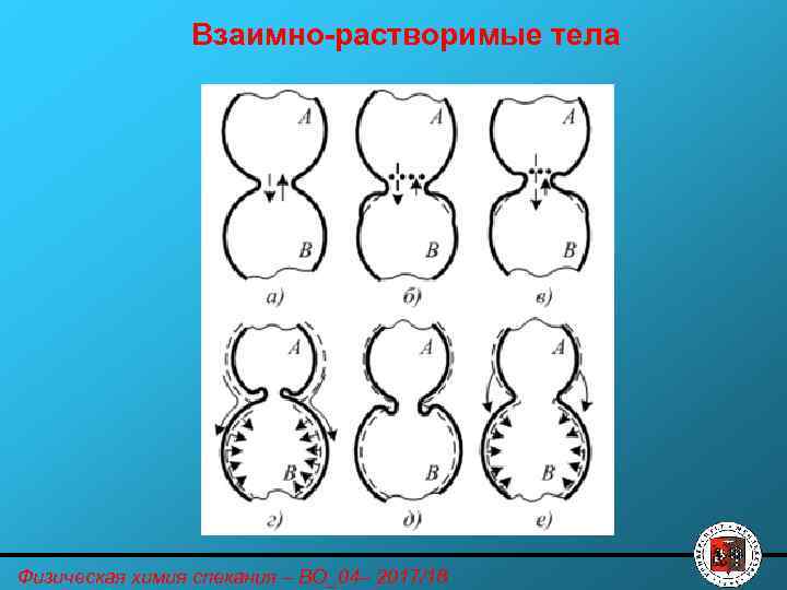 Взаимно-растворимые тела Физическая химия спекания – ВО_04– 2017/18 