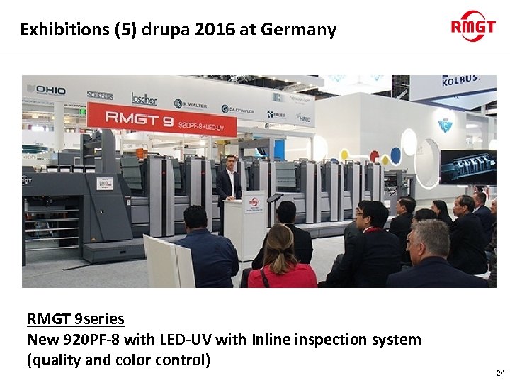 Exhibitions (5) drupa 2016 at Germany RMGT 9 series New 920 PF-8 with LED-UV