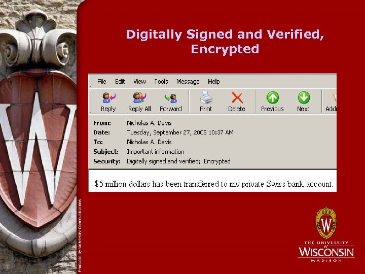 Digitally Signed and Verified, Encrypted 