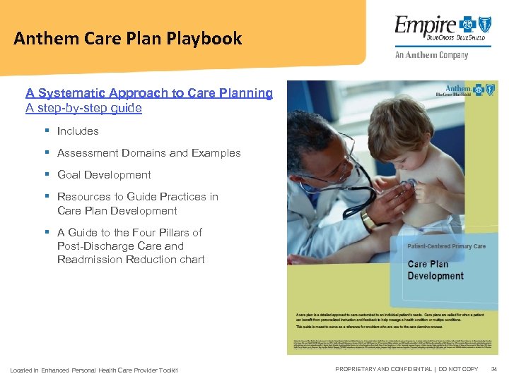Anthem Care Plan Playbook A Systematic Approach to Care Planning A step-by-step guide §