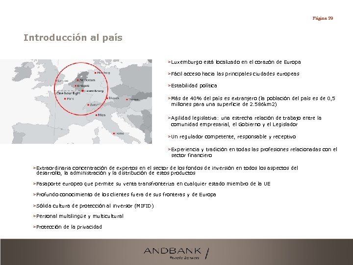 Página 29 Introducción al país > Luxemburgo está localizado en el corazón de Europa