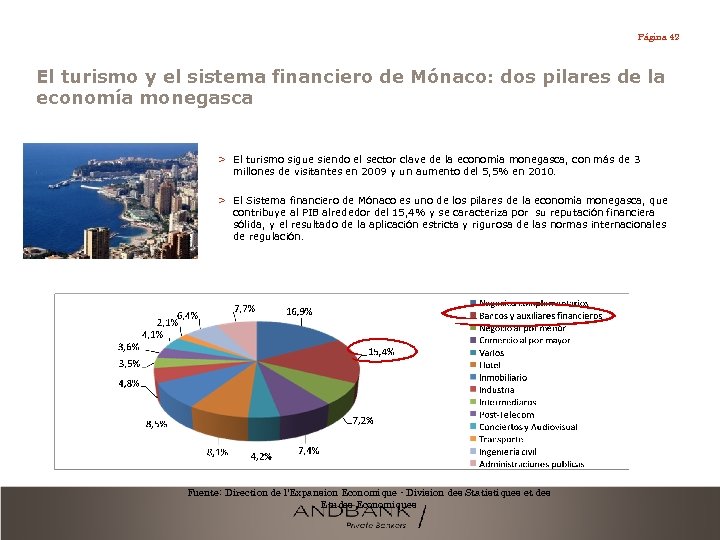 Página 42 El turismo y el sistema financiero de Mónaco: dos pilares de la