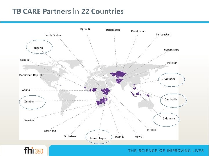 TB CARE Partners in 22 Countries 