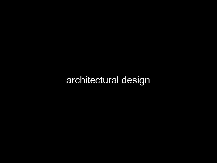 architectural design 