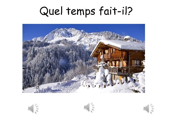 Quel temps fait-il? 