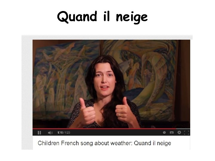 Quand il neige 