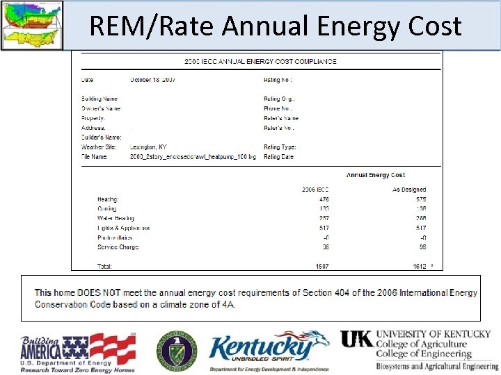 REM/Rate Annual Energy Cost 72 