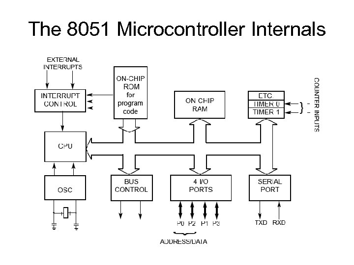 The 8051 Microcontroller Internals 