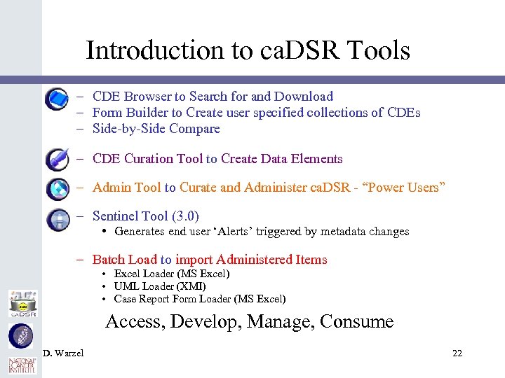 Introduction to ca. DSR Tools – CDE Browser to Search for and Download –