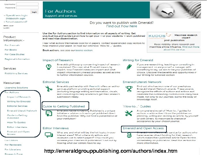 http: //emeraldgrouppublishing. com/authors/index. htm 