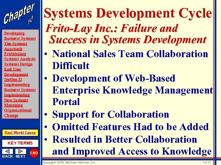 Systems Development Cycle Developing Business Systems The Systems Approach Prototyping Systems Analysis Systems Design