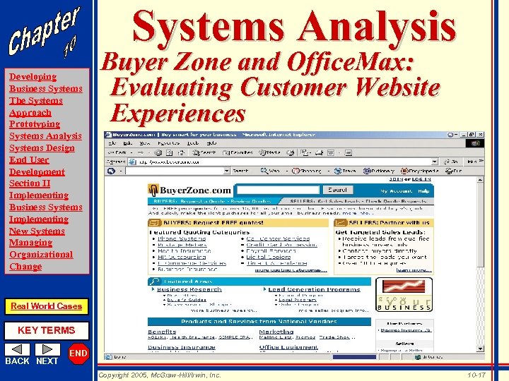 Systems Analysis Developing Business Systems The Systems Approach Prototyping Systems Analysis Systems Design End