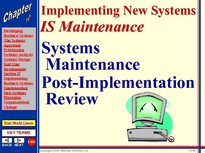 Implementing New Systems Developing Business Systems The Systems Approach Prototyping Systems Analysis Systems Design