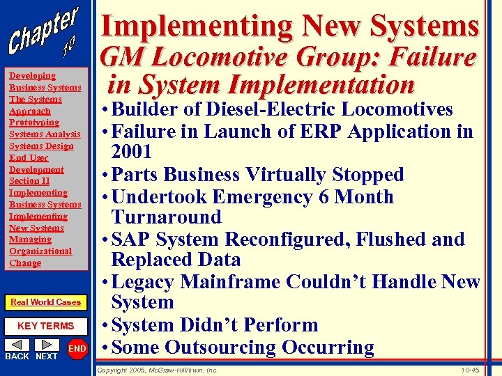 Implementing New Systems Developing Business Systems The Systems Approach Prototyping Systems Analysis Systems Design