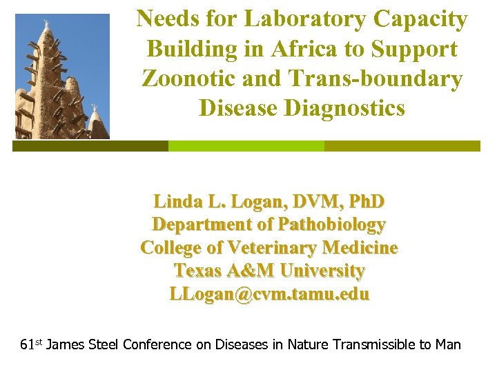 Needs for Laboratory Capacity Building in Africa to Support Zoonotic and Trans-boundary Disease Diagnostics