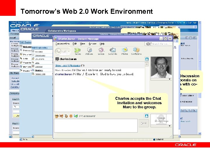 Tomorrow’s Web 2. 0 Work Environment Marc, a New Hire, logs in to his