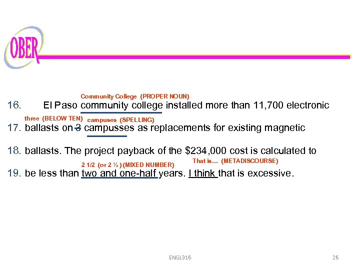 16. Community College (PROPER NOUN) El Paso community college installed more than 11, 700