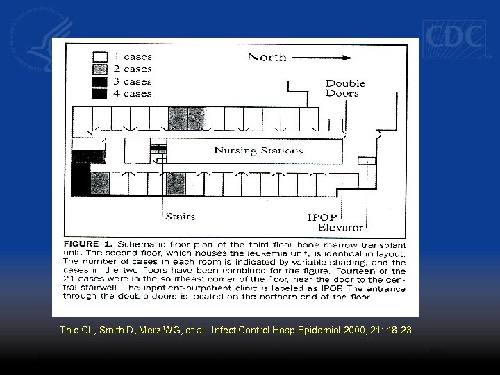 Thio CL, Smith D, Merz WG, et al. Infect Control Hosp Epidemiol 2000; 21: