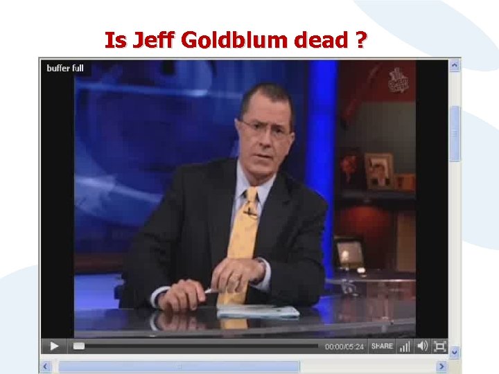 Is Jeff Goldblum dead ? 