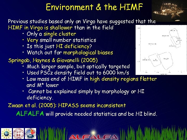 Environment & the HIMF Previous studies based only on Virgo have suggested that the