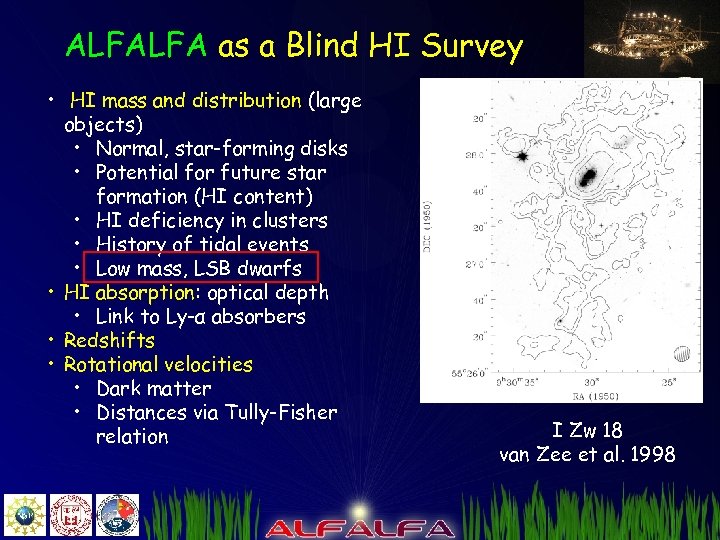 ALFALFA as a Blind HI Survey • HI mass and distribution (large objects) •