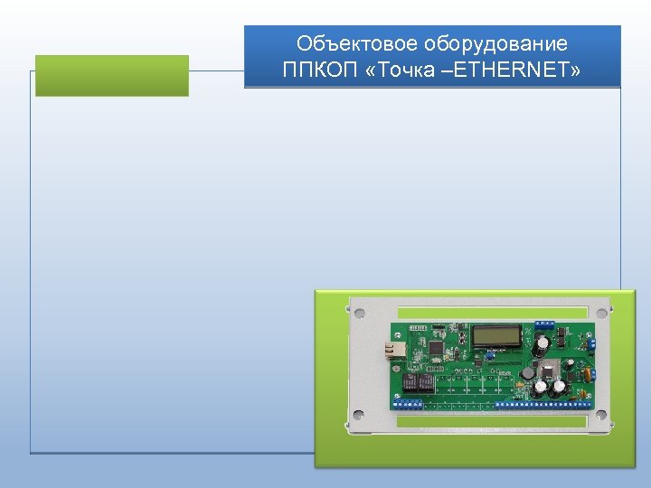 Объектовое оборудование ППКОП «Точка –ETHERNET» 