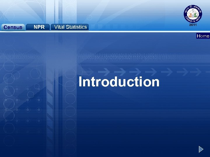 Census NPR Vital Statistics Home Introduction 