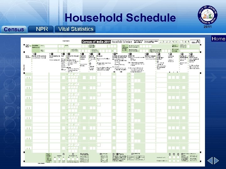 Household Schedule Census NPR Vital Statistics Home 