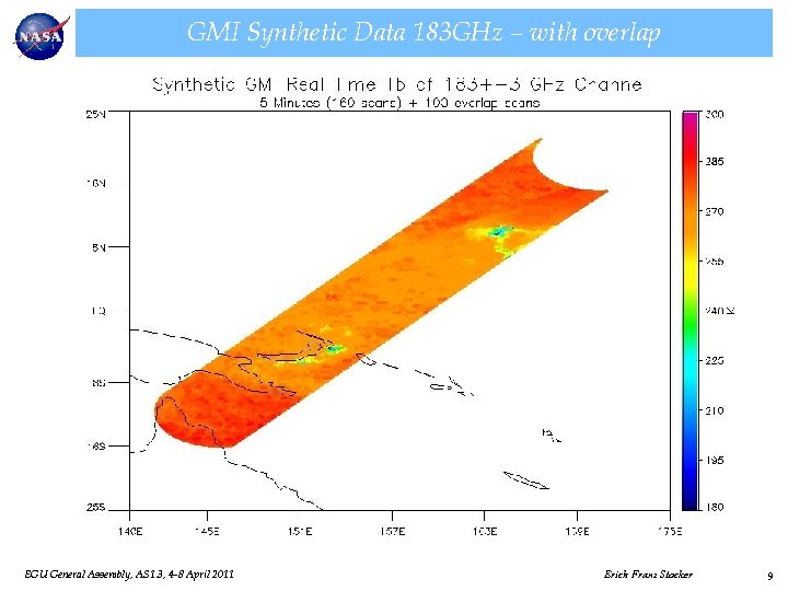 GMI Synthetic Data 183 GHz – with overlap EGU General Assembly, AS 1. 3,