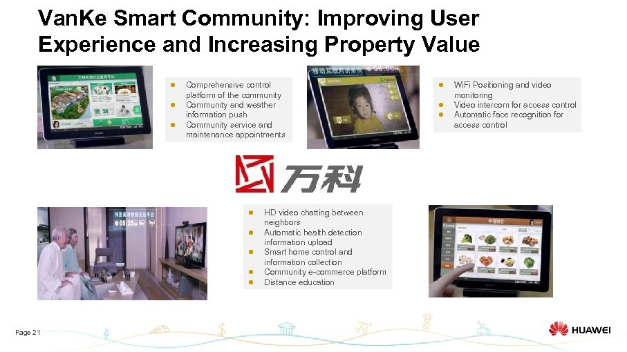 Van. Ke Smart Community: Improving User Experience and Increasing Property Value l l l