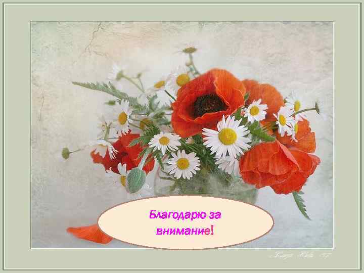 Благодарю за внимание! 