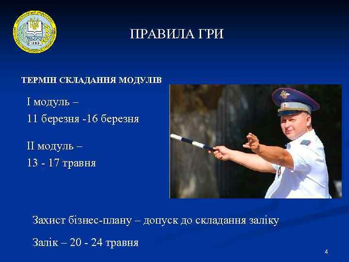 ПРАВИЛА ГРИ ТЕРМІН СКЛАДАННЯ МОДУЛІВ І модуль – 11 березня -16 березня ІІ модуль