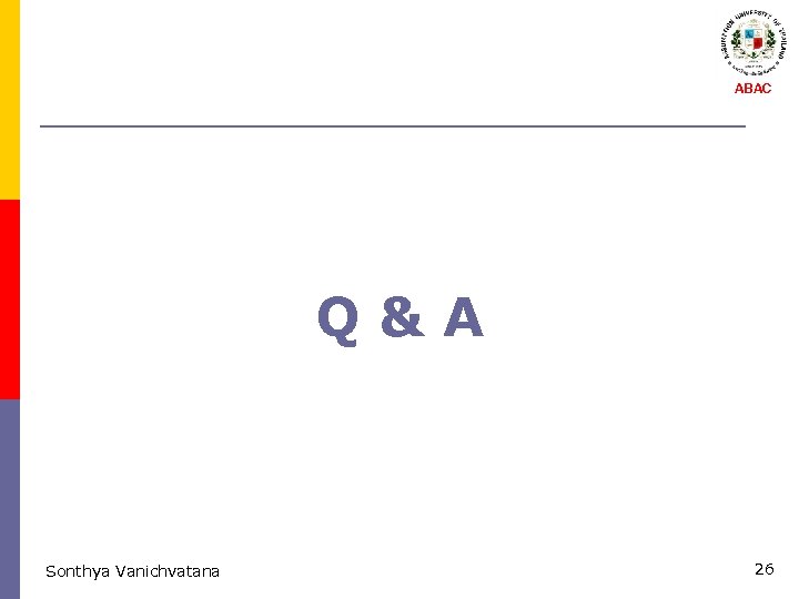 ABAC Q&A Sonthya Vanichvatana 26 