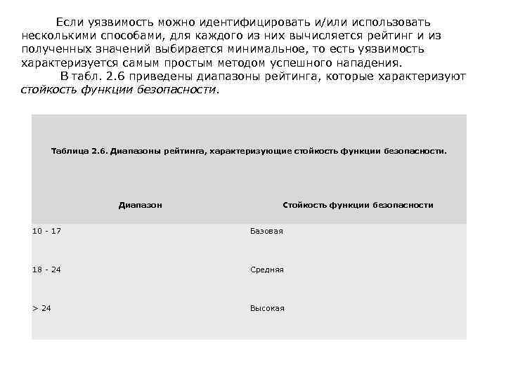  Если уязвимость можно идентифицировать и/или использовать несколькими способами, для каждого из них вычисляется