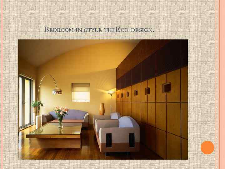 BEDROOM IN STYLE THEECO-DESIGN. 