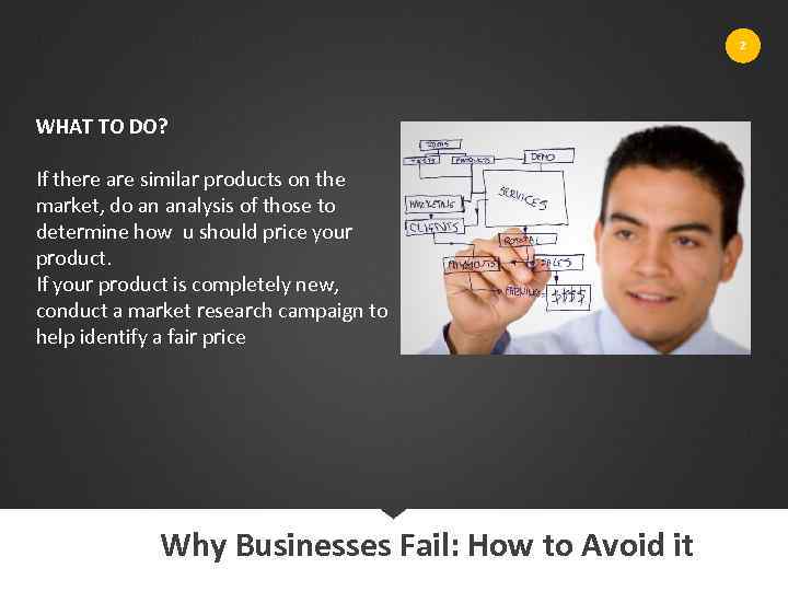 2 WHAT TO DO? If there are similar products on the market, do an