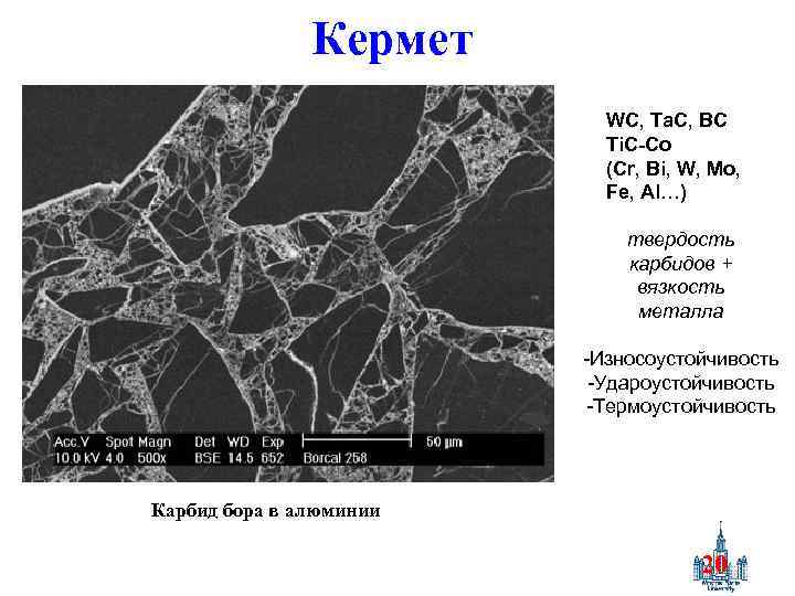 Кермет WC, Ta. C, BC Ti. C-Co (Cr, Bi, W, Mo, Fe, Al…) твердость