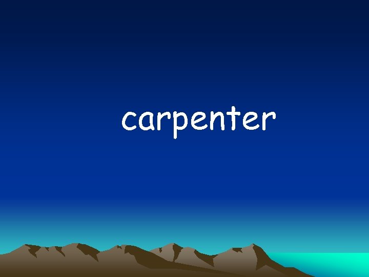 carpenter 