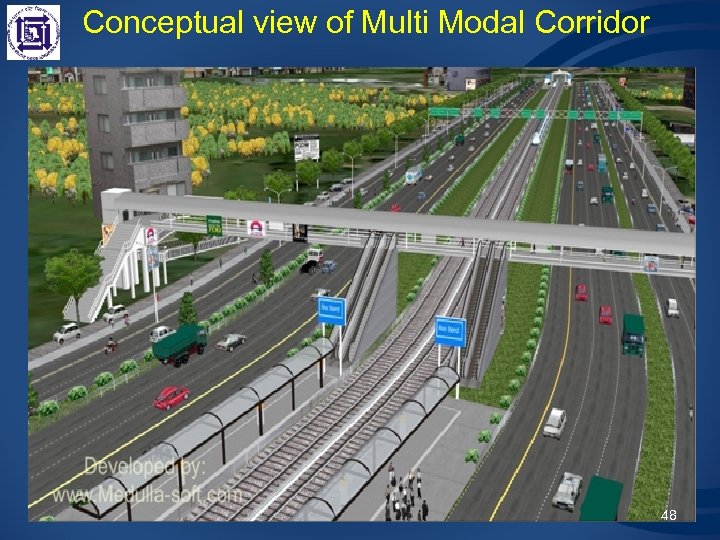 Conceptual view of Multi Modal Corridor 48 