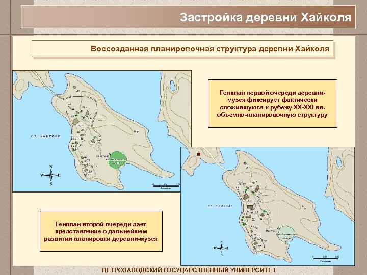 Застройка деревни Хайколя Воссозданная планировочная структура деревни Хайколя Генплан первой очереди деревнимузея фиксирует фактически