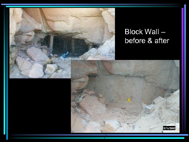 Block Wall – before & after 